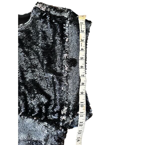 $620 IRO Gray Anthracite Miracle Sequin Mini Dress Sz 36/4/Small - Picture 11 of 12